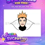 Free Evil Queen Crown Free Green Eyes Snow White Free SVG - Instant Download