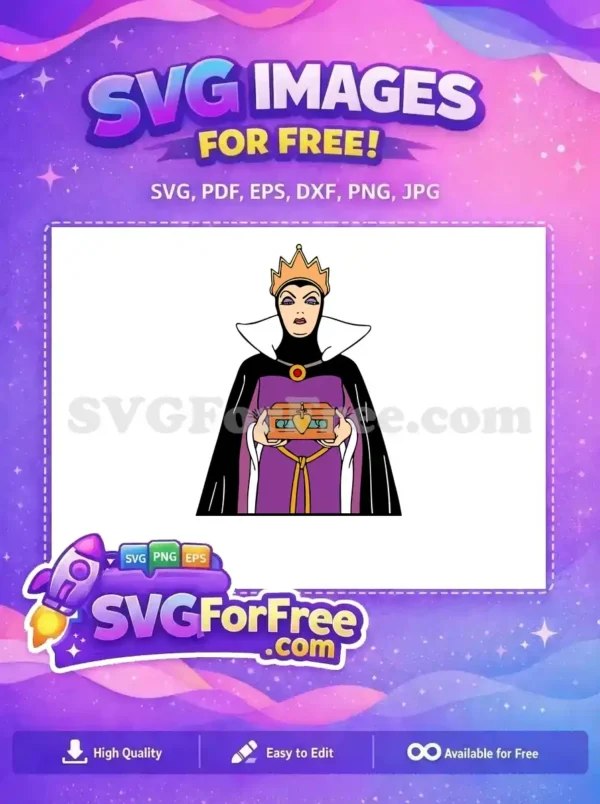 Free Evil Queen Crown Free Heart Box Snow White Free SVG Free Evil Queen Crown Free Heart Box Snow White Free SVG