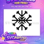 Free Detailed Ice Free Crystal Snowflake Winter Free SVG - Instant Download