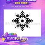 Free Intricate Snowflake Free Detailed Snowflake Winter Free SVG - Instant Download