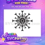 Free Symmetrical Branches Free Winter Season Snowflake Free SVG 2 - Instant Download