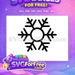 Free Symmetrical Ice Free Black Lines Winter Free SVG - Instant Download