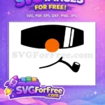 Free Black Hat Free Orange Nose Snowman Free SVG 1 - Instant Download