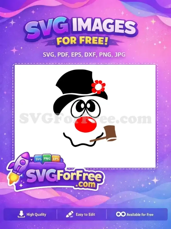 Free Googly Eyes Free Red Nose Frosty Free SVG