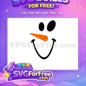 Free Black Eyes Free Orange Carrot Snowman Face Free SVG