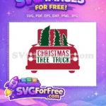 Free Red Truck Free Christmas Trees Christmas Free SVG 2 - Instant Download