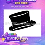 Free Black Top Hat Free Snowman Accessory Winter Free SVG 2 - Instant Download