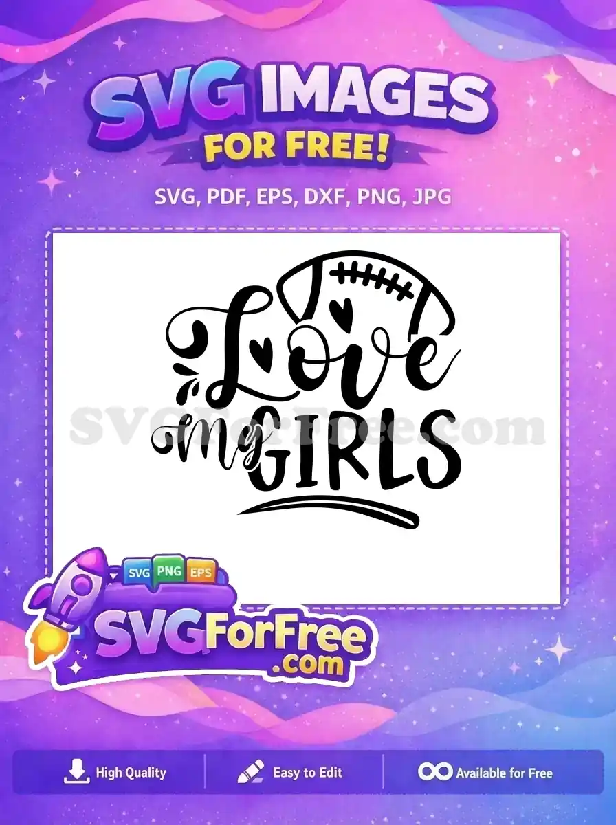 Free Heart Detail Free Love Girls Soccer Free SVG