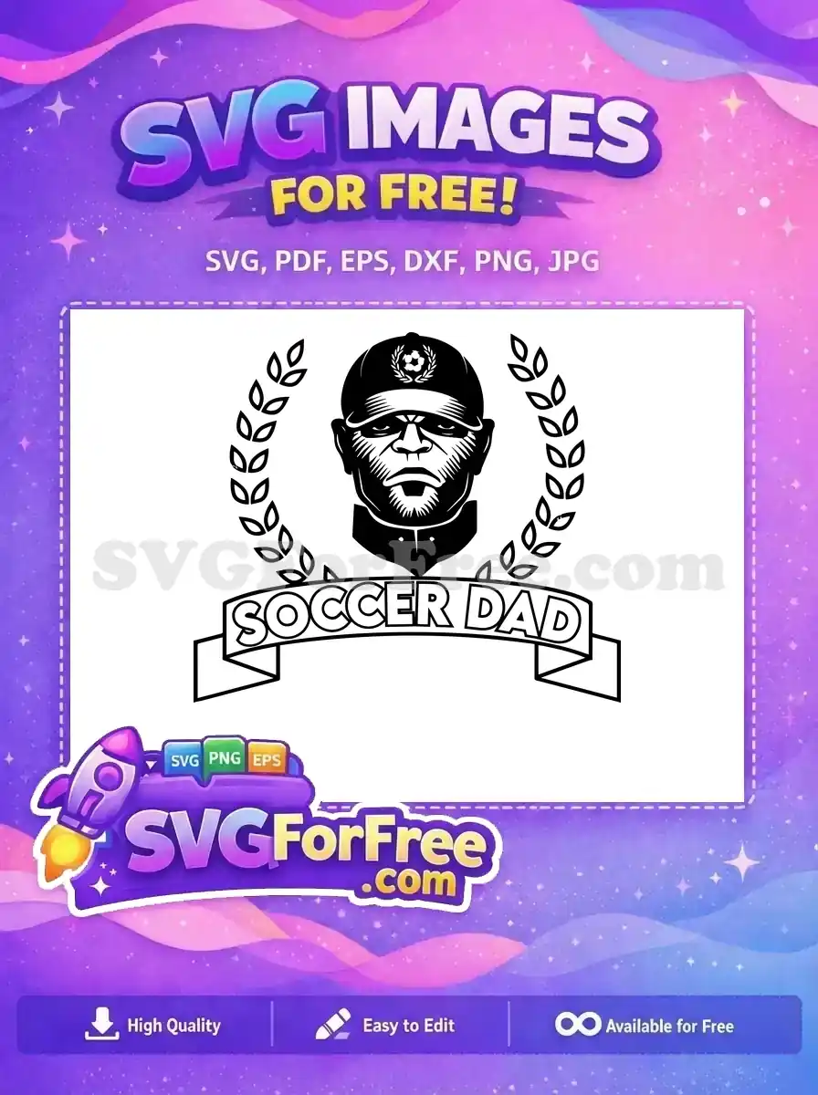 Free Soccer Dad Cap Free Laurel Wreath Soccer Quotes Free SVG