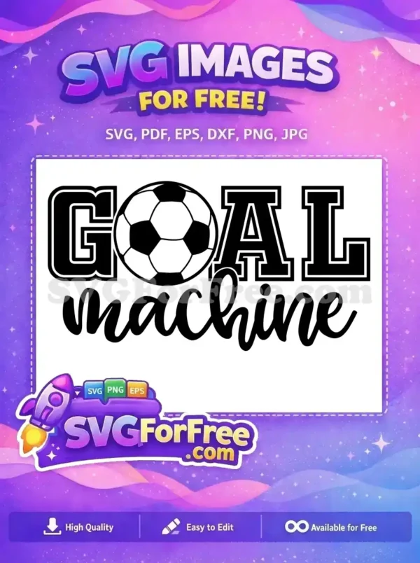 Free Soccer Ball Free Goal Machine Soccer Free SVG