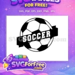 Free Black White Soccer Free Ball Sport Free SVG - Instant Download