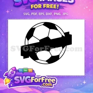 Free Black White Panel Free Banner Soccer Free SVG