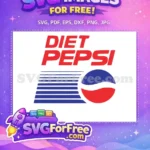 Free Red Diet Free Pepsi Blue Soda Free SVG - Instant Download