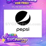 Free Black and White Free Soda Drink Pepsi Free SVG - Instant Download