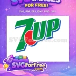Free Green 7up Logo Free Red Circle Soda Free SVG - Instant Download