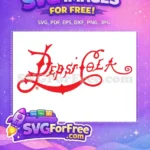 Free Red Swirls Free Pepsi Cola Logo Free SVG - Instant Download
