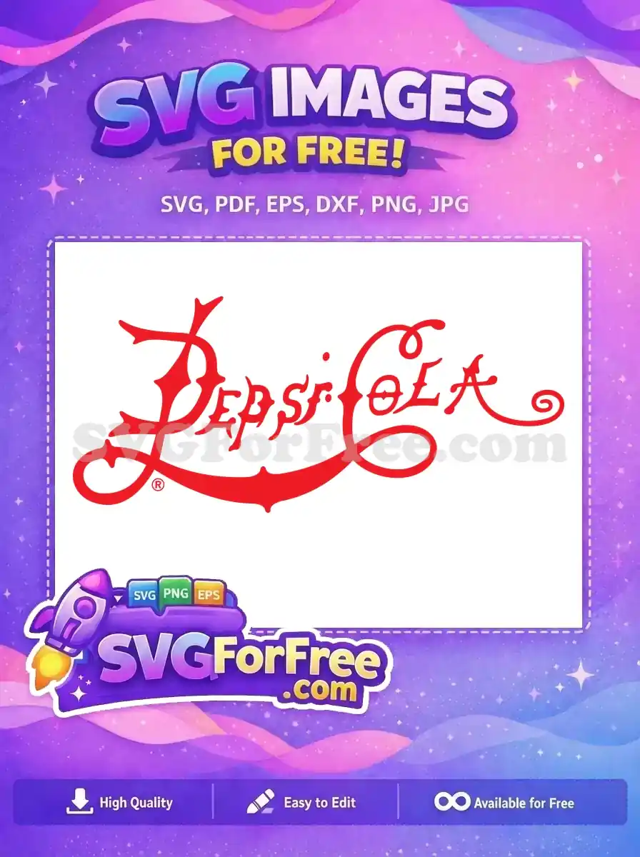 Free Red Swirls Free Pepsi Cola Logo Free SVG