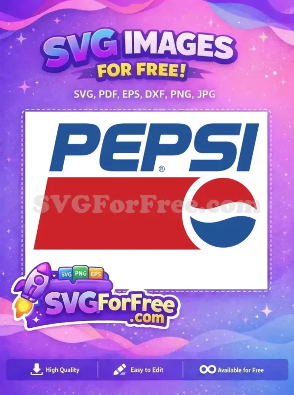Free Blue Pepsi Free Red White Soda Free SVG