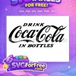 Free Drink Coca Cola Free In Bottles Classic Free SVG - Instant Download