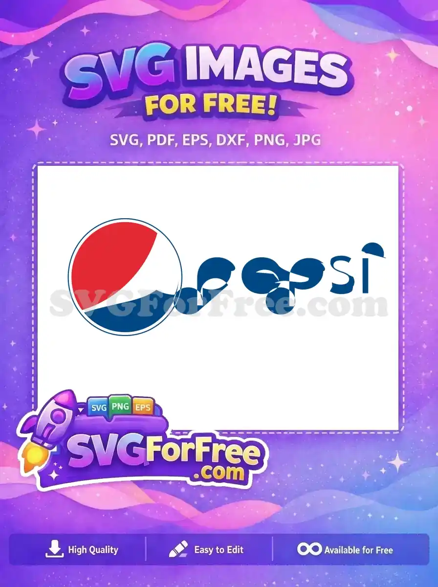 Free Red White Circle Free Blue Pepsi Logo Free SVG
