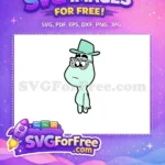 Free Teal Hat Free White Glasses Soul Free SVG - Instant Download