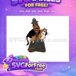 Free Smiling Professor Free Cat Shoulder Soul Free SVG - Instant Download
