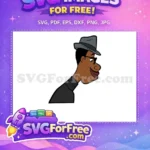 Free Smiling Soul Free Fedora Wearing Soul Free SVG - Instant Download