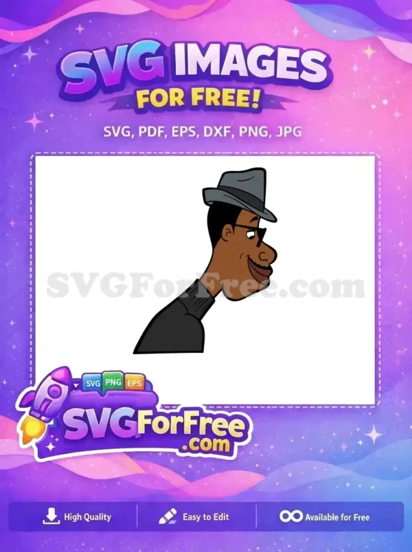 Free Smiling Soul Free Fedora Wearing Soul Free SVG