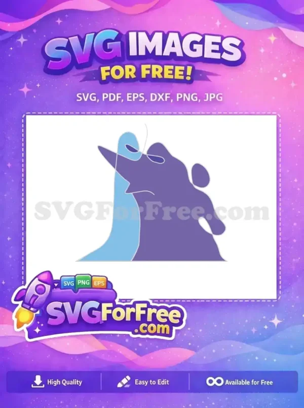 Free Purple Silhouette Free Blue Silhouette Category 1 Free SVG