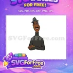 Free Smiling Joe Gardner Free Gray Hat Soul Free SVG - Instant Download