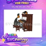 Free Jazzy Pianist Free Cat Orange Soul Free SVG - Instant Download