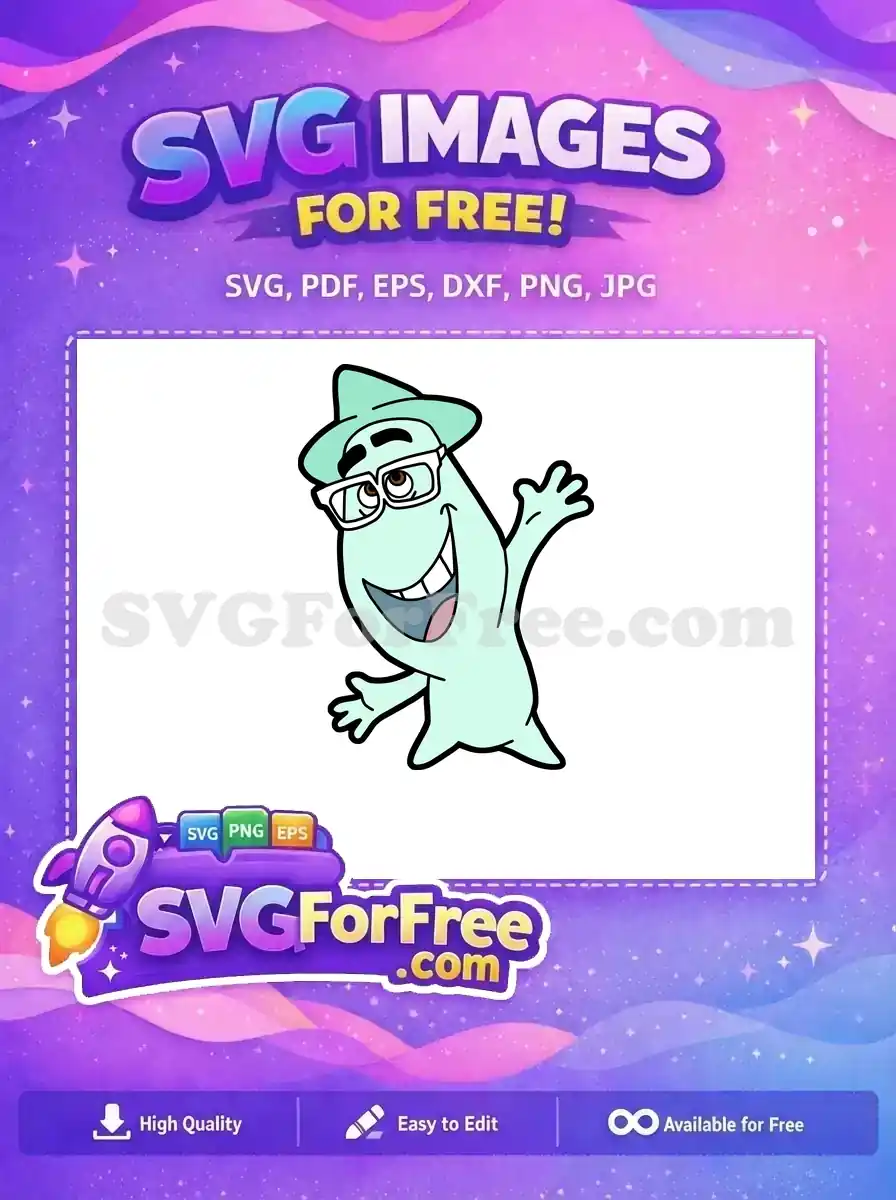 Free Smiling Soul Free Hat and Glasses Soul Free SVG