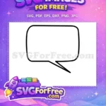 Free Rounded Corner Free Dialogue Shape Outline Free SVG - Instant Download