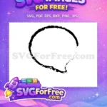 Free Rough Edge Free Black Speech Bubbles Outline Free SVG - Instant Download