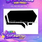 Free Black Speech Free Bubbles Conversation Free SVG - Instant Download