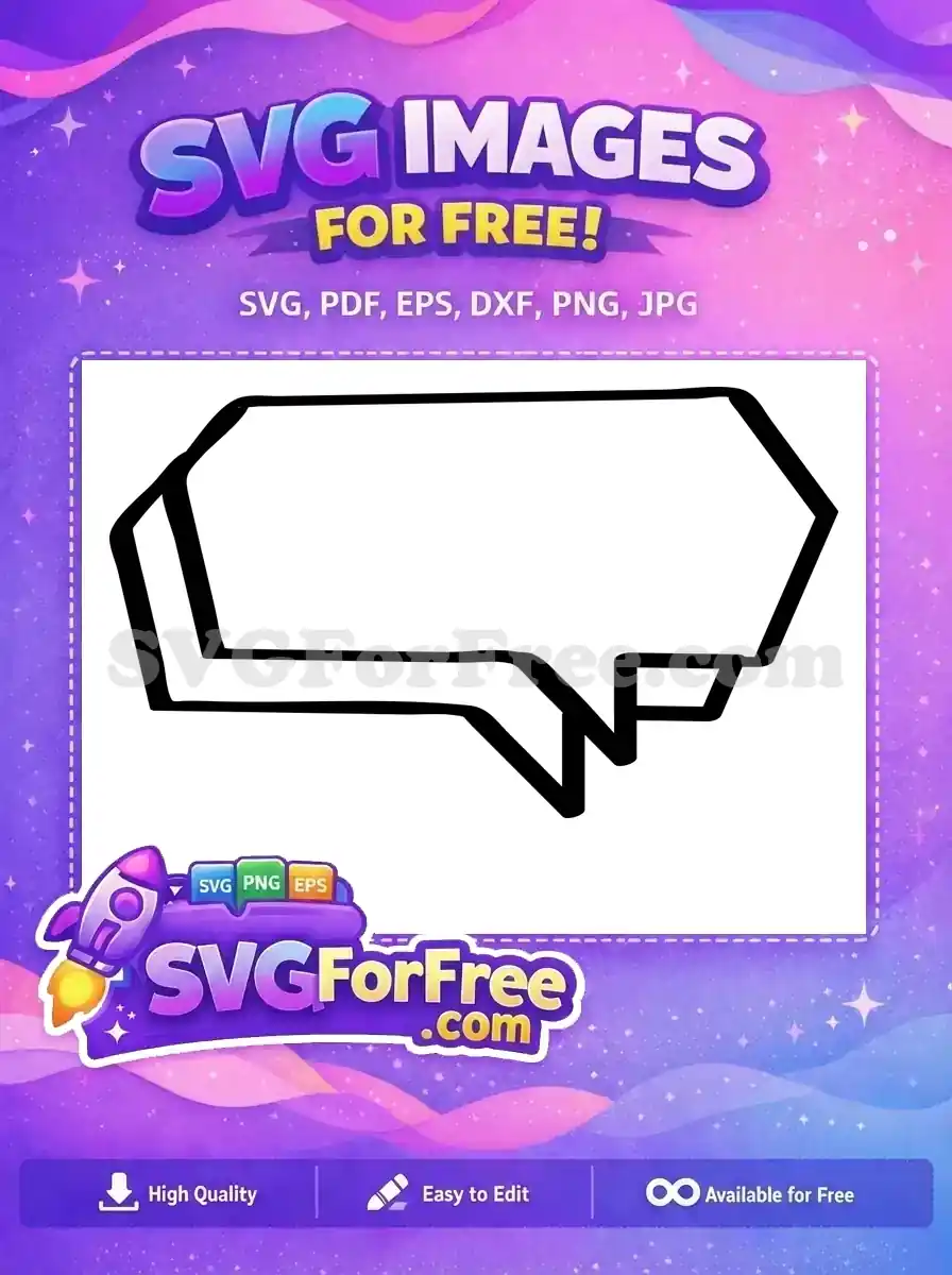 Free Simple Style Free Speech Bubbles Outline Free SVG