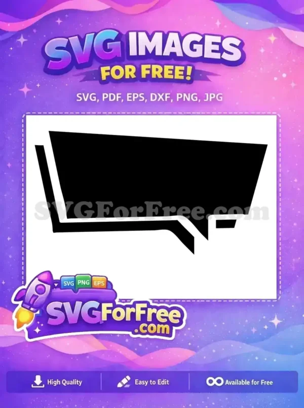 Free Black Speech Free Bubble Dialogue Box Free SVG