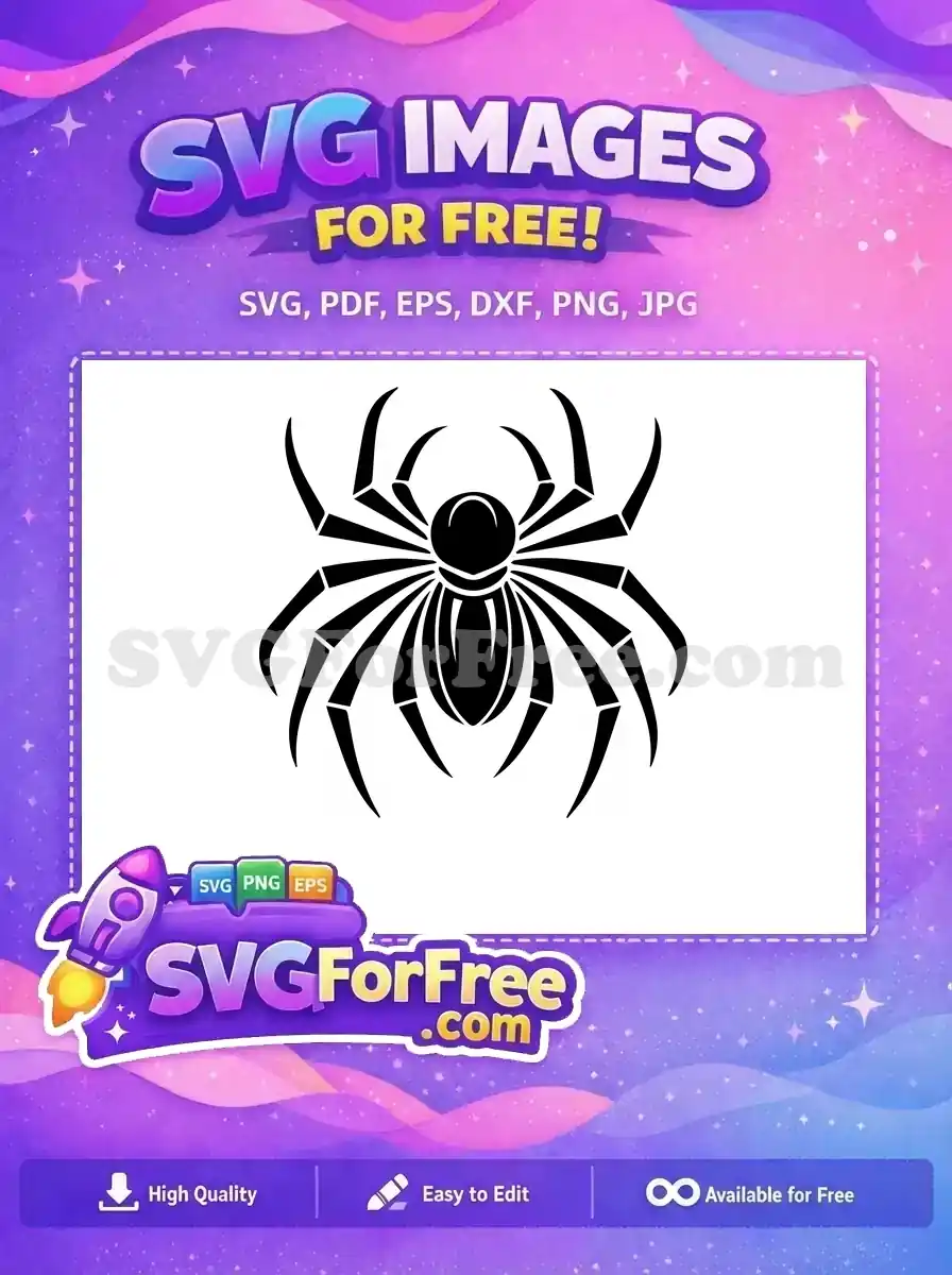 Free Sharp Legs Free Web Detail Spider Free SVG