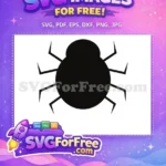 Free Simple Spider Free Web Silhouette Halloween Free SVG 1 - Instant Download