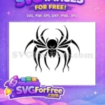 Free Sharp Legs Free Spider Web Silhouette Free SVG 1 - Instant Download
