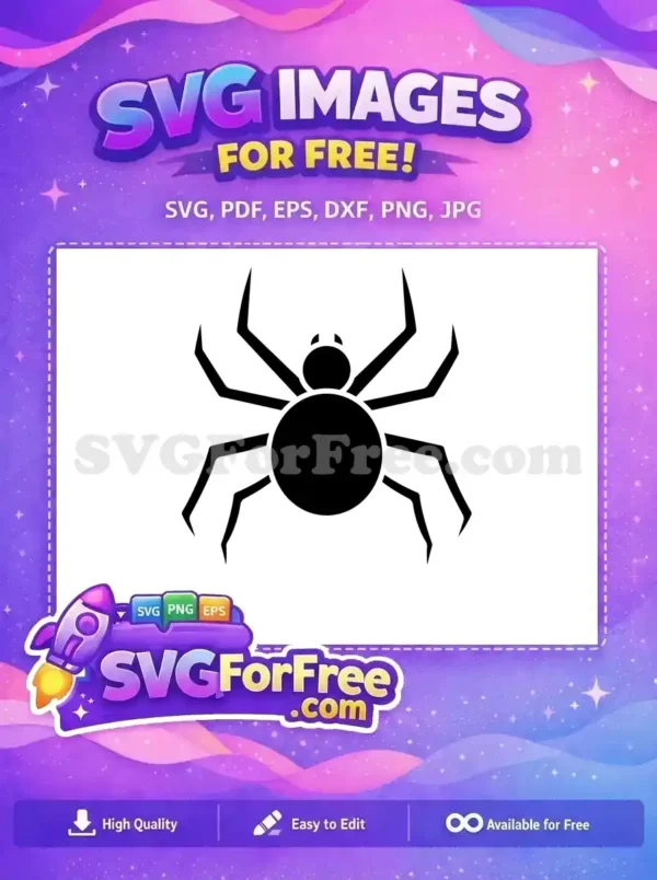 Free Sharp Legs Free Spider Silhouette Halloween Free SVG