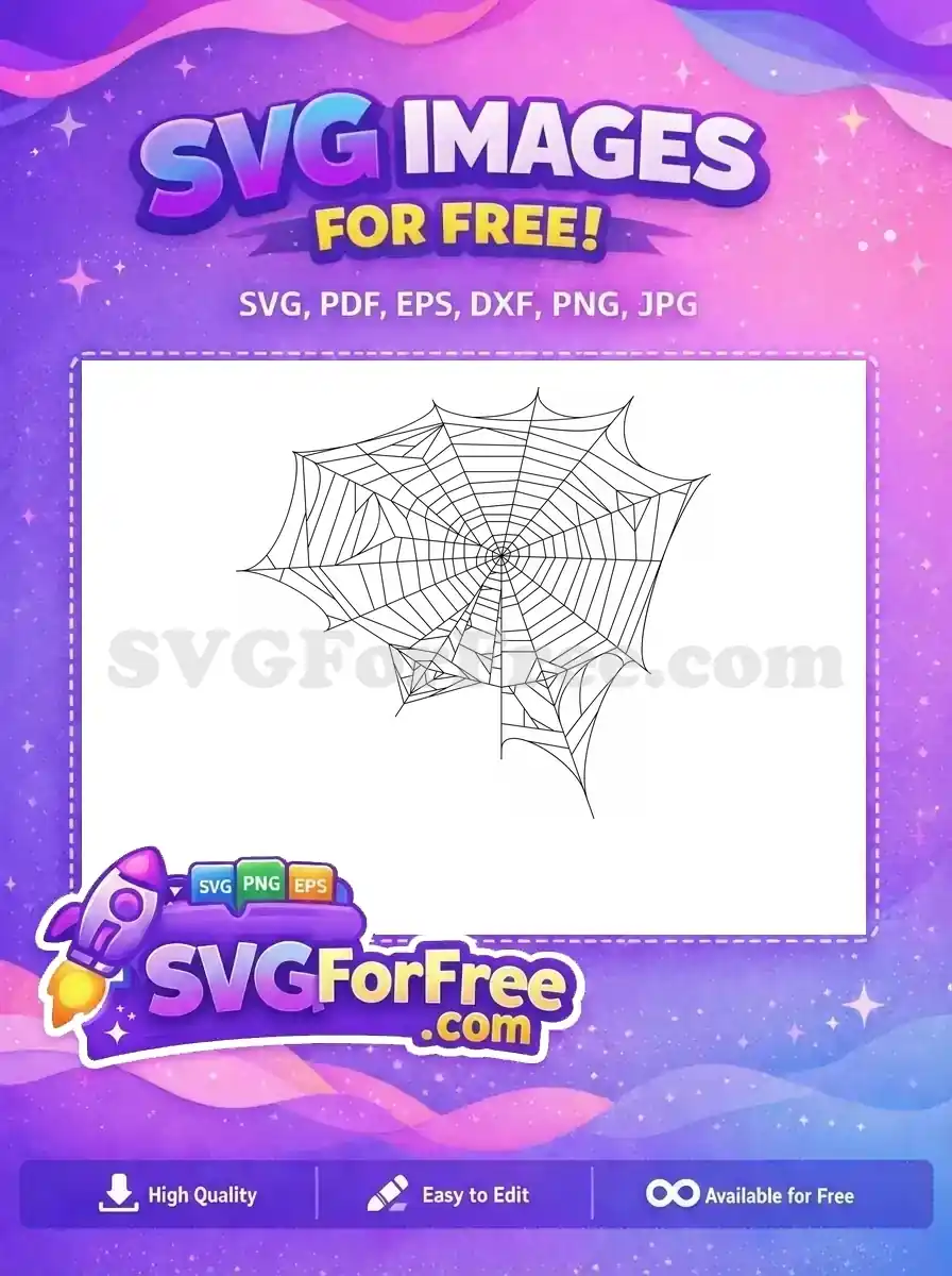 Free Spider Web Free Spooky Silhouette Halloween Free SVG 1
