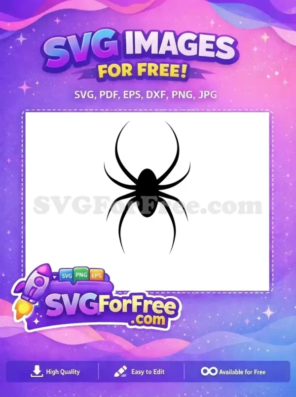 Free Black Web Free Halloween Spider Free SVG