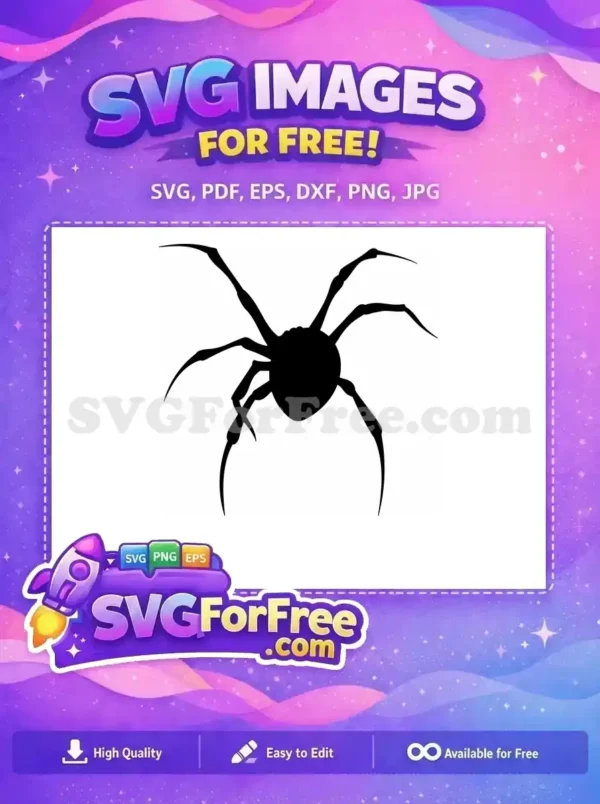 Free Spider Web Free Silhouette Spooky Free SVG 1