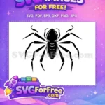Free Eight Legged Free Silhouette Spider Halloween Free SVG 1 - Instant Download