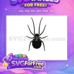 Free Detailed Legs Free Silhouette Spider Web Free SVG 1 - Instant Download