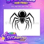 Free Black Widow Free Silhouette Spider Halloween Free SVG - Instant Download