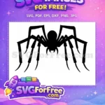 Free Black Spider Web Free Silhouette Halloween Free SVG 3 - Instant Download