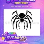 Free Sharp Claw Free Spider Web Silhouette Free SVG - Instant Download