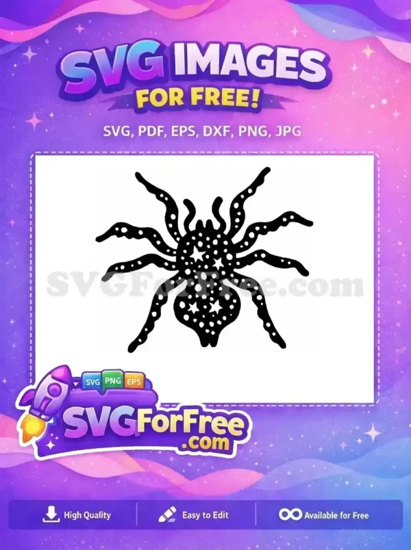 Free Spider Web Free Silhouette Halloween Spider Free SVG 3